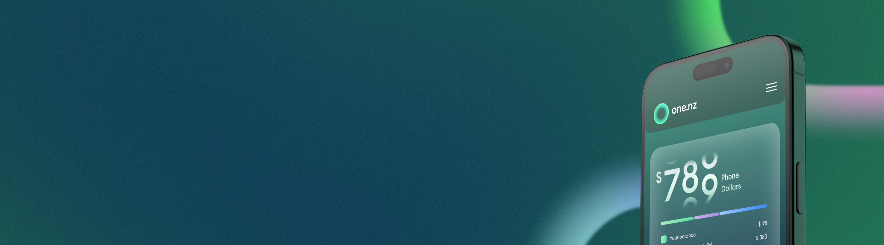 One Wallet interface running on an iPhone, showing the live Phone Dollars balance and earnings breakdown